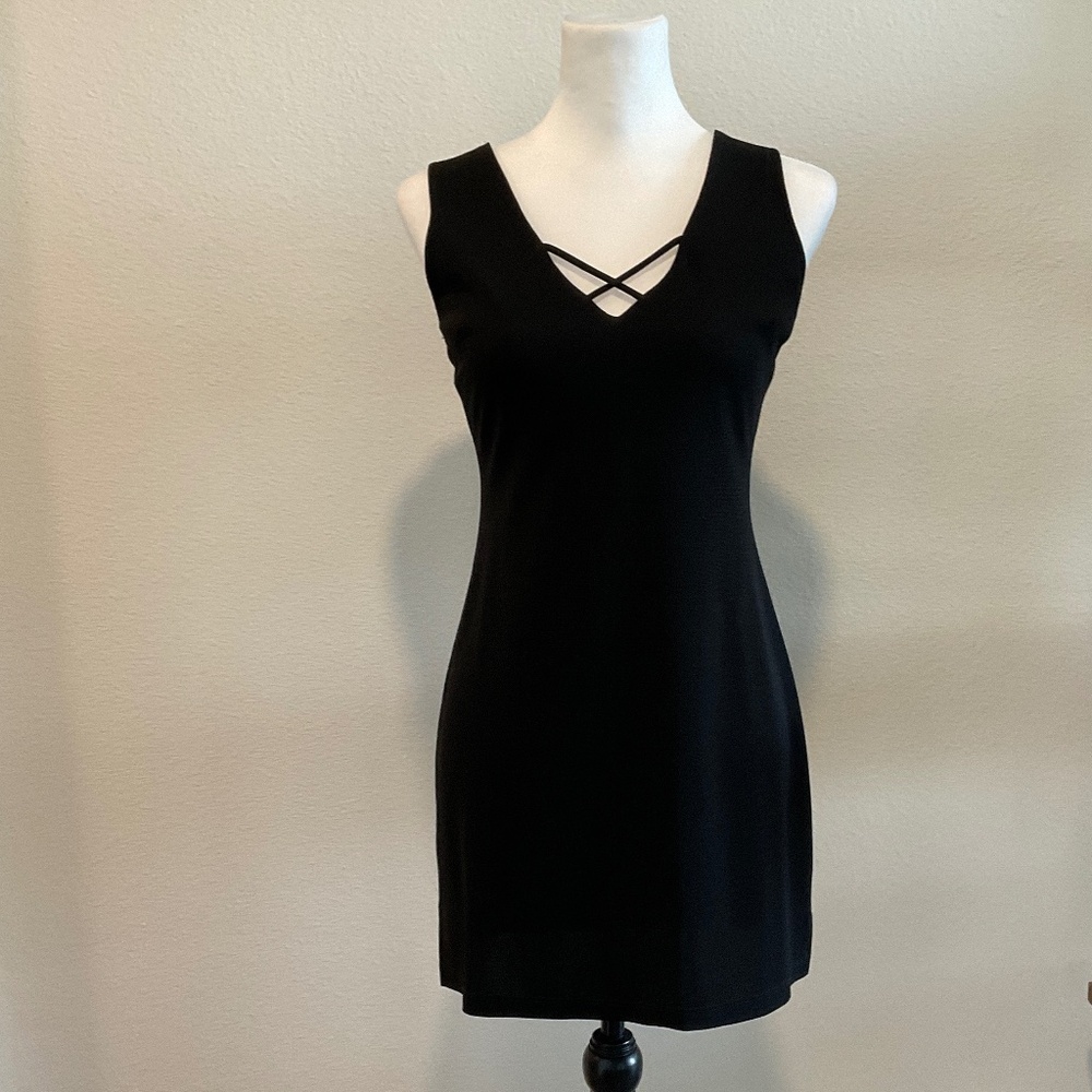 Bebe Dress Black Sleeveless Size Small